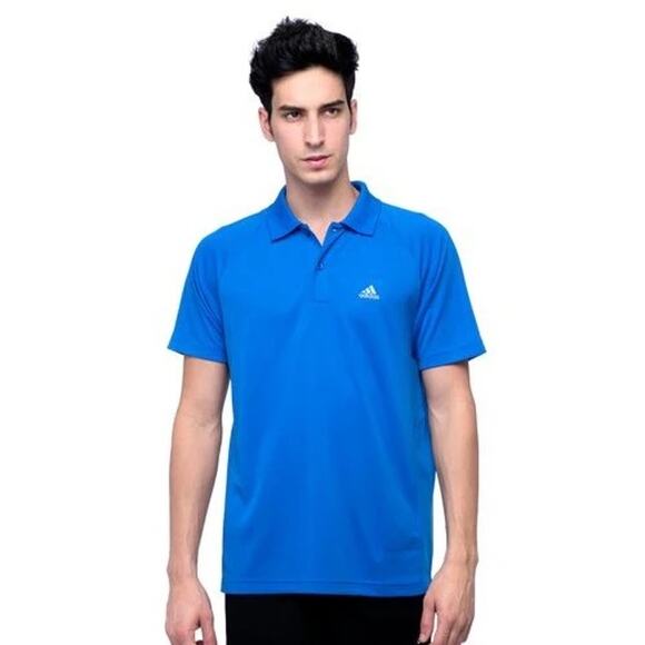 Adidas Performance Polo Men’s Large Blue Golf Shirt Lightweight - Picture 1 of 9